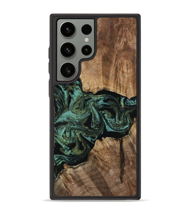 Galaxy S23 Ultra Wood Phone Case - Brynlee (Green, 811668)