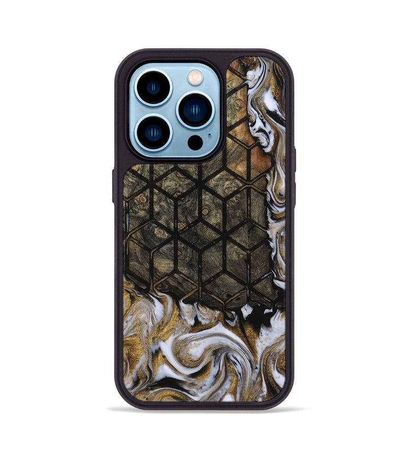 iPhone 14 Pro Wood Phone Case - Deonte (Pattern, 811690)