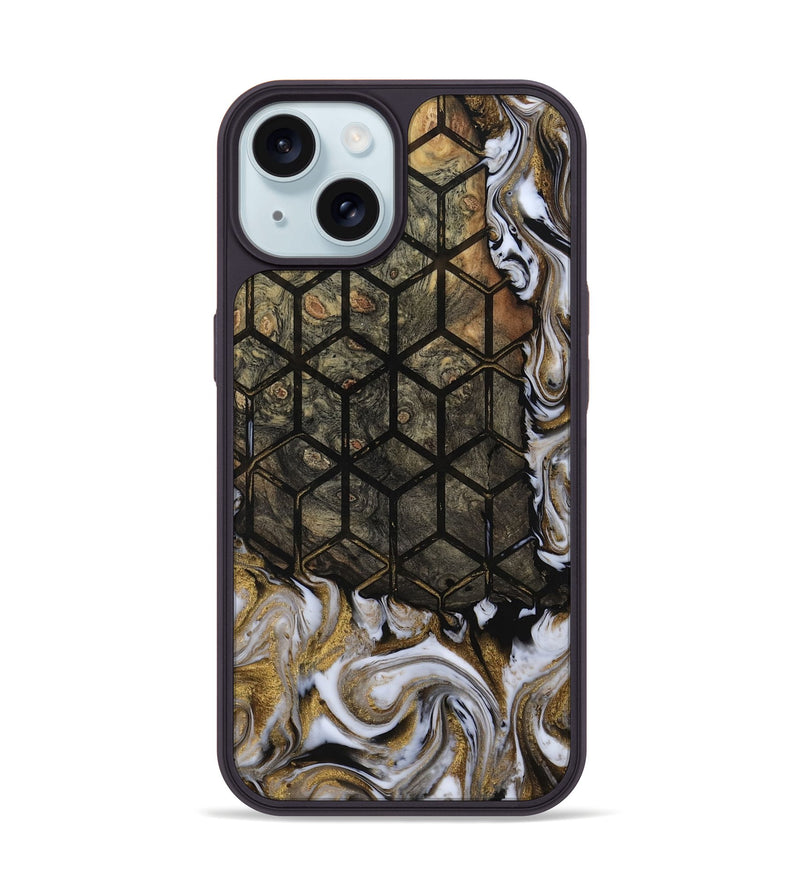 iPhone 15 Wood Phone Case - Deonte (Pattern, 811690)