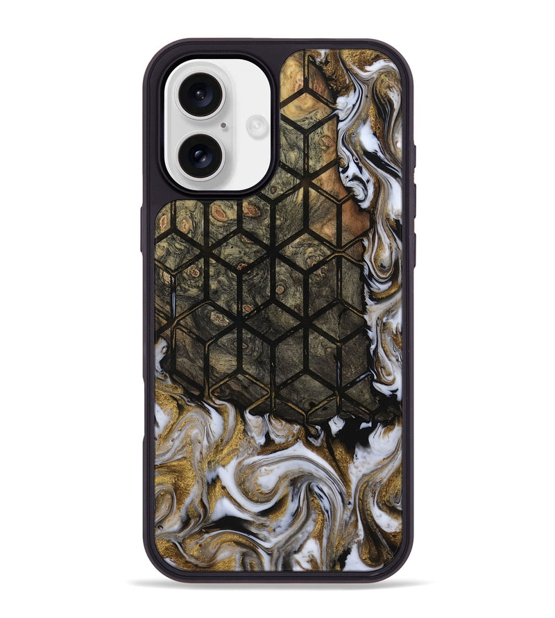 iPhone 16 Plus Wood Phone Case - Deonte (Pattern, 811690)