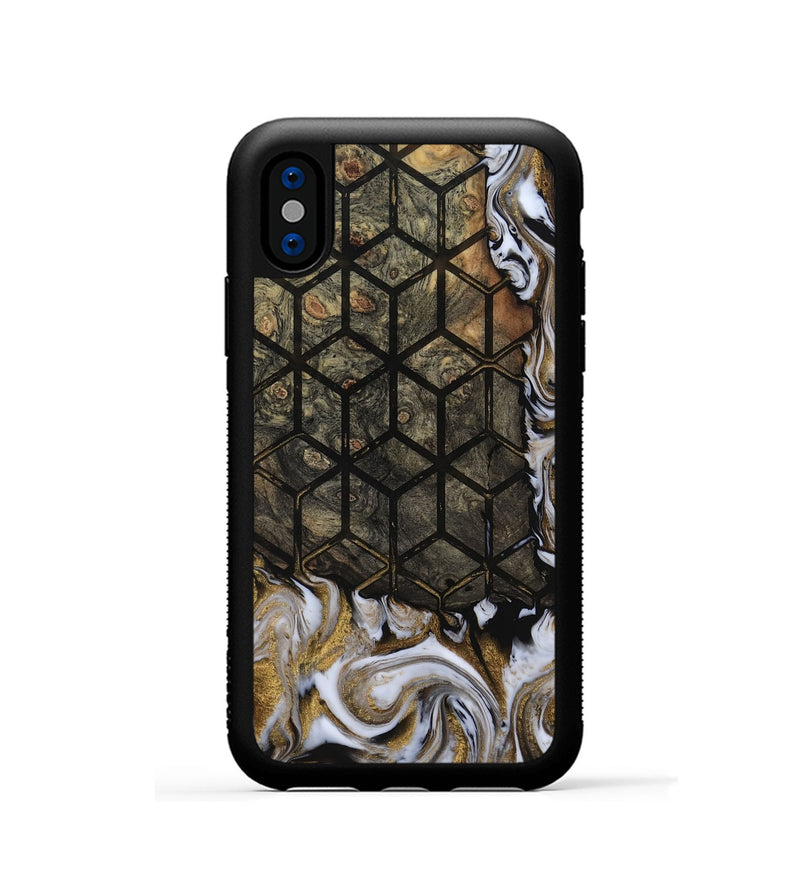 iPhone Xs Wood Phone Case - Deonte (Pattern, 811690)