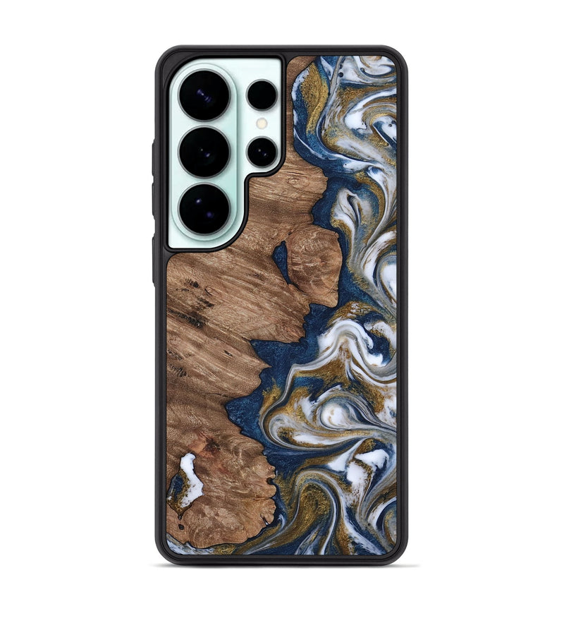 Galaxy S26 Ultra Wood Phone Case - Jerome (Teal & Gold, 811714)