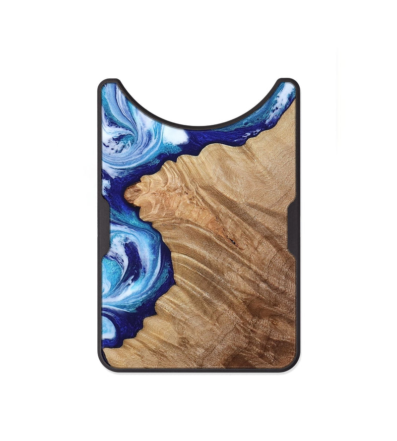 Alloy Wood Wallet - Adah (Blue, 811742)