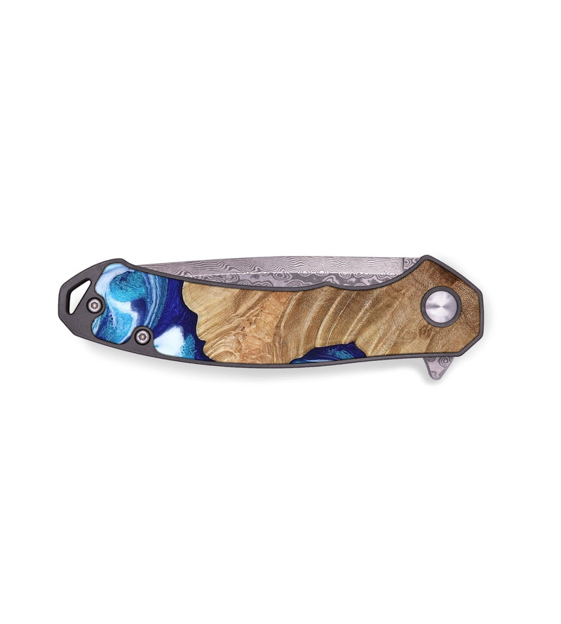 EDC Wood Pocket Knife - Adah (Blue, 811742)