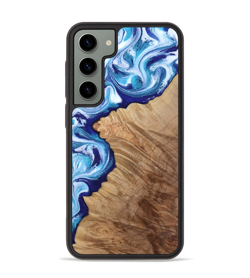 Galaxy S23 Plus Wood Phone Case - Adah (Blue, 811742)