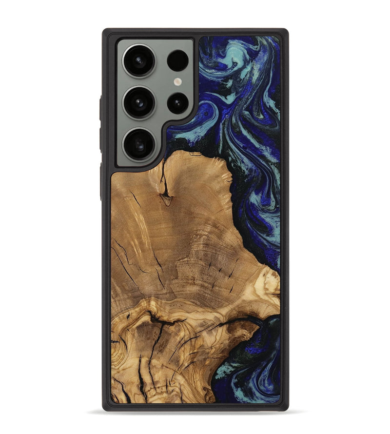 Galaxy S23 Ultra Wood Phone Case - Dayna (Blue, 811745)