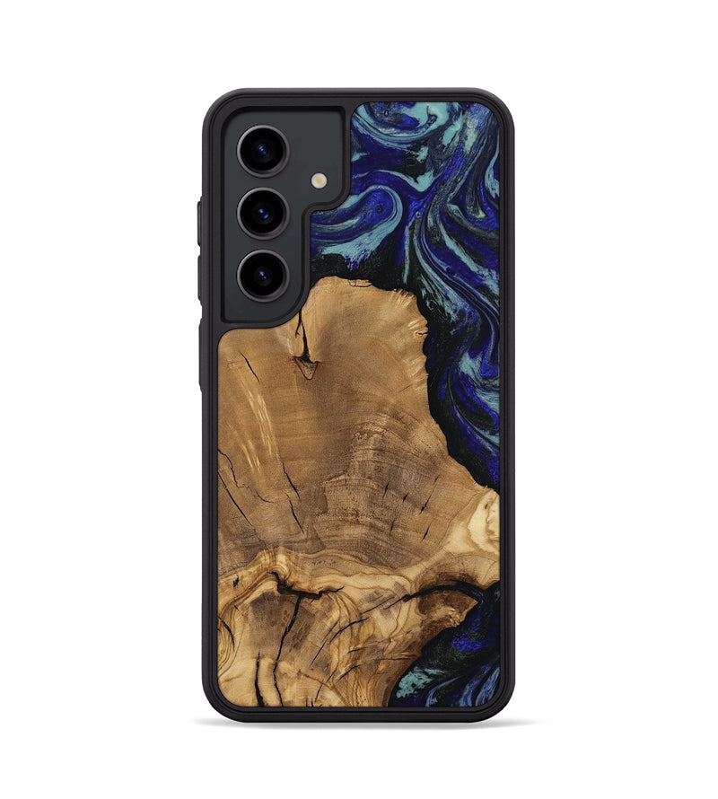 Galaxy S24 Wood Phone Case - Dayna (Blue, 811745)
