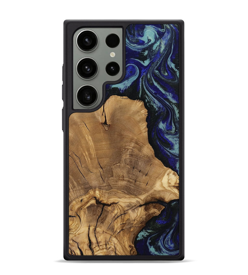 Galaxy S24 Ultra Wood Phone Case - Dayna (Blue, 811745)