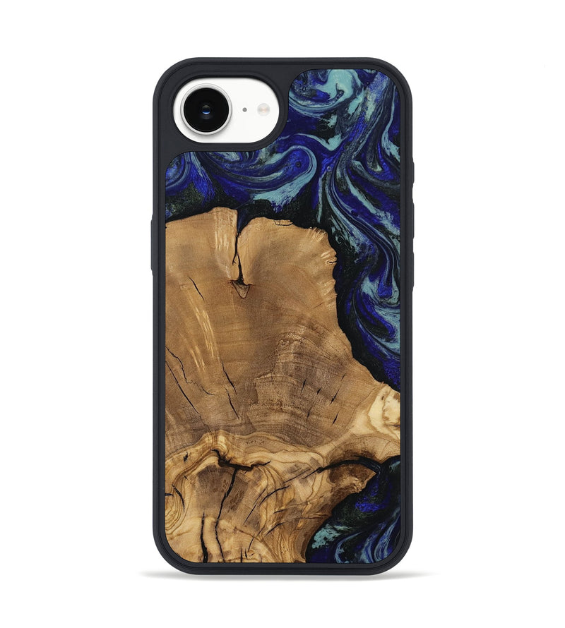 iPhone 16e Wood Phone Case - Dayna (Blue, 811745)