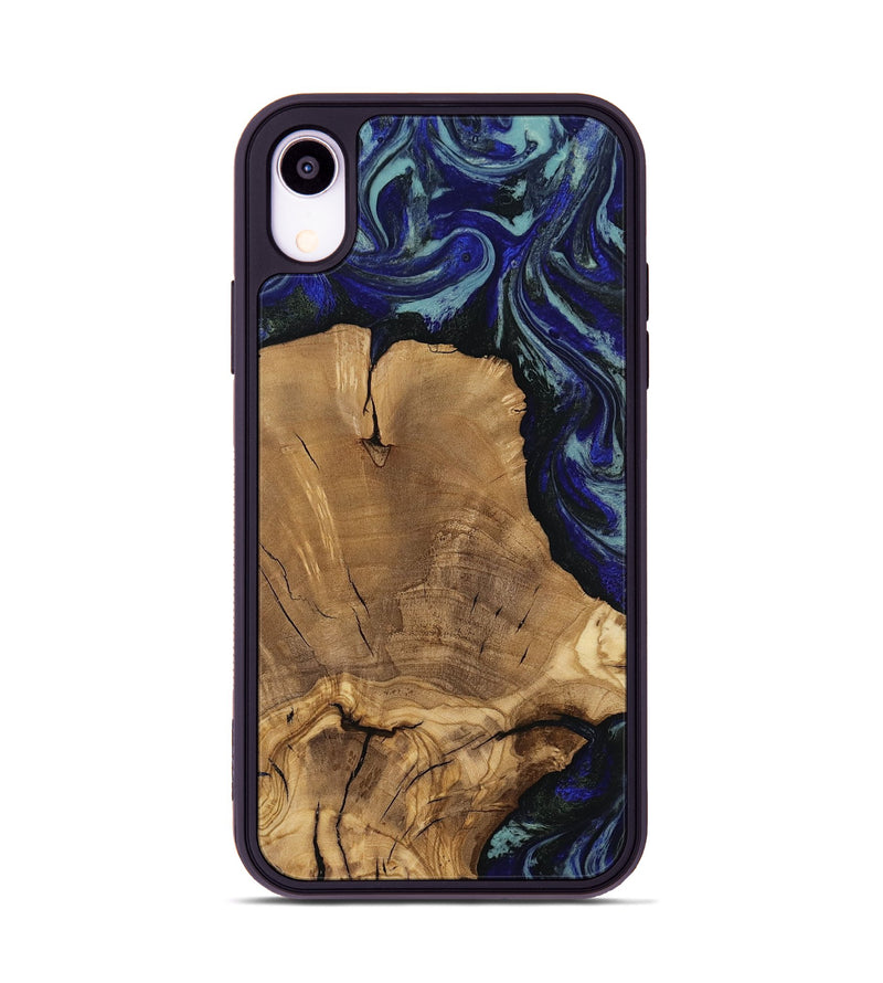 iPhone Xr Wood Phone Case - Dayna (Blue, 811745)