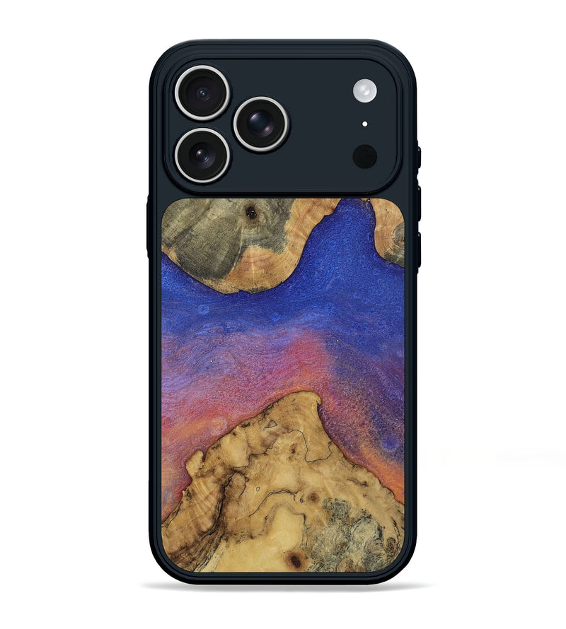 iPhone 17 Pro Max Wood Phone Case - Alfreda (Blue, 811790)