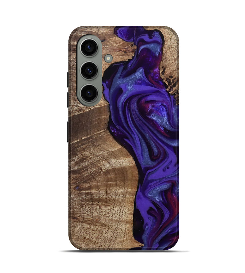 Galaxy S24 Wood Live Edge Phone Case - Aric (Purple, 811801)