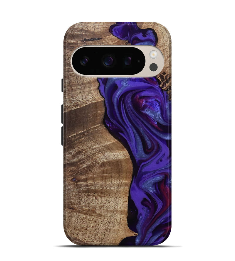 Pixel 10 Wood Live Edge Phone Case - Aric (Purple, 811801)