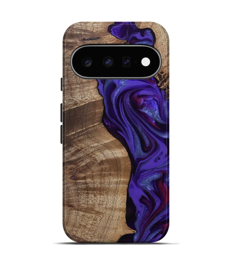 Pixel 11 Wood Live Edge Phone Case - Aric (Purple, 811801)