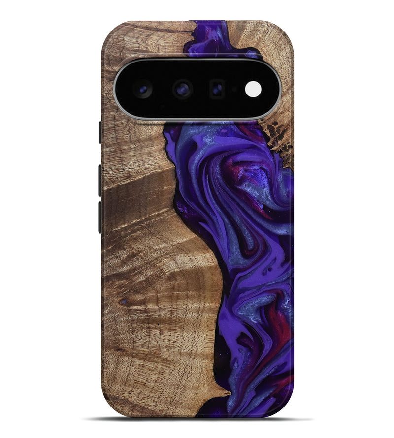 Pixel 11 Pro XL Wood Live Edge Phone Case - Aric (Purple, 811801)