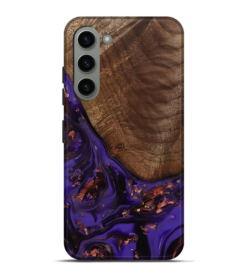 Galaxy S23 Plus Wood Live Edge Phone Case - Avah (Purple, 811803)