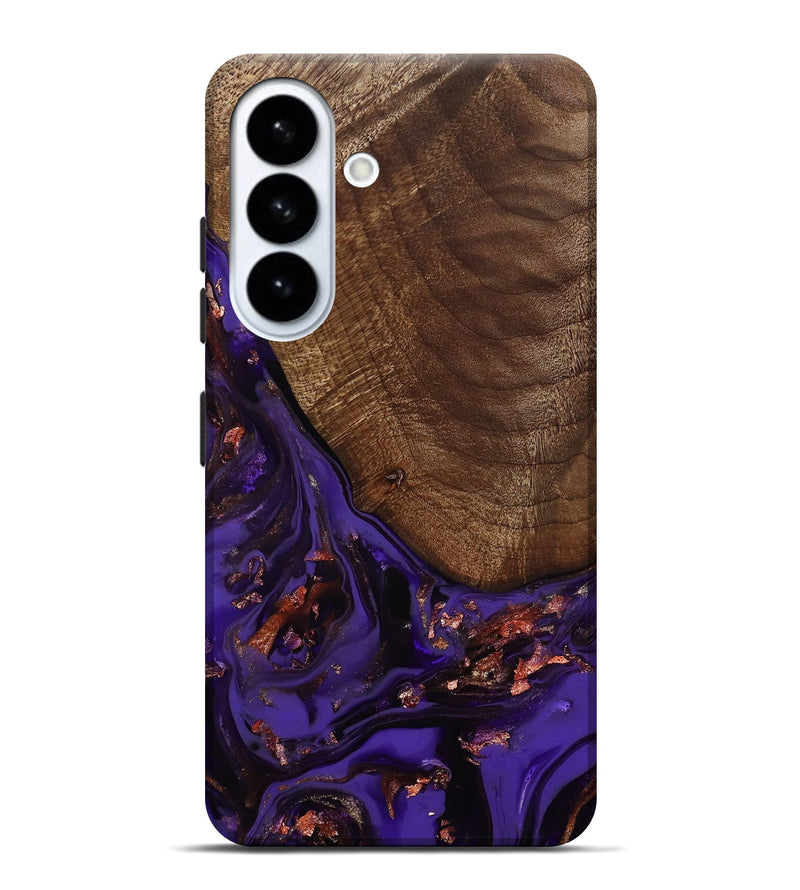 Galaxy S26 Plus Wood Live Edge Phone Case - Avah (Purple, 811803)