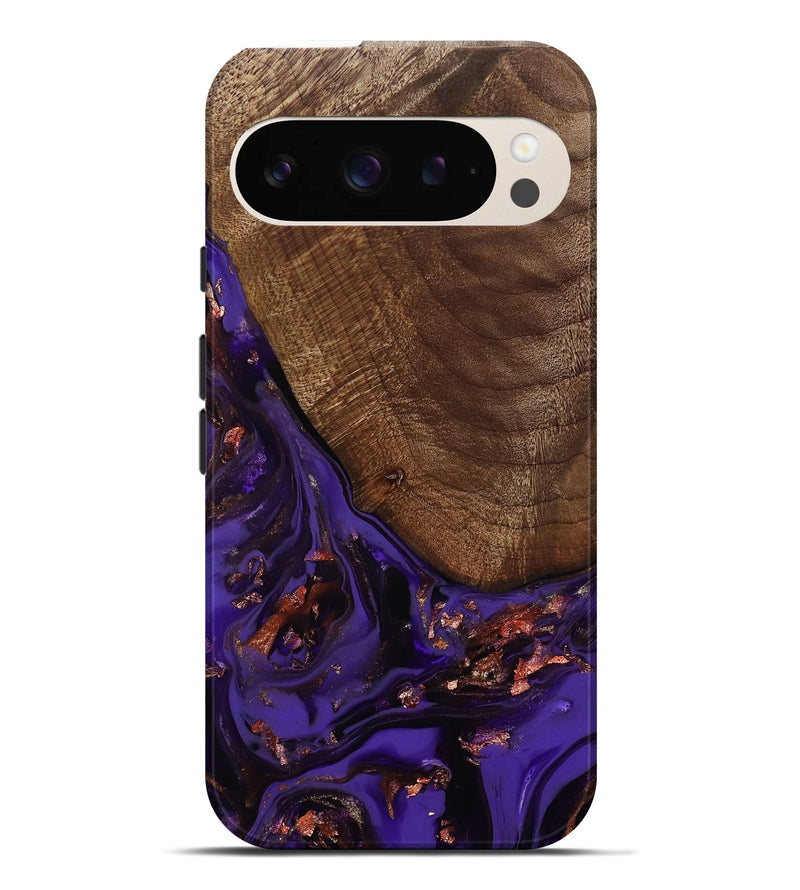 Pixel 9 Pro XL Wood Live Edge Phone Case - Avah (Purple, 811803)