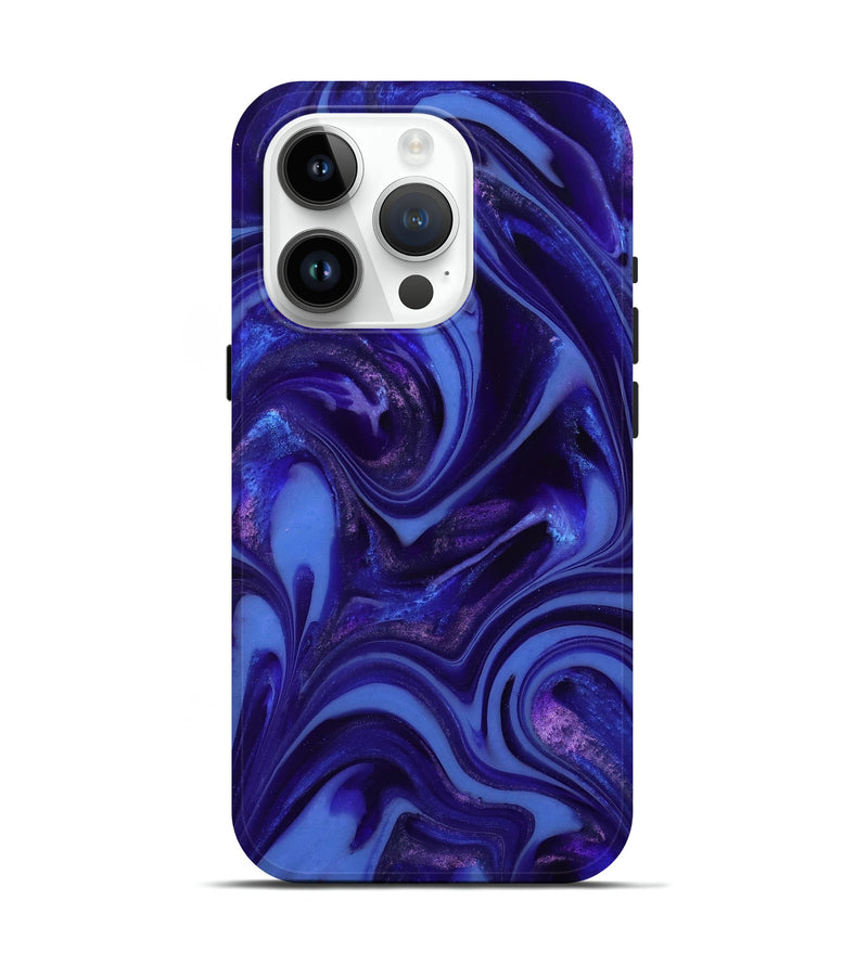 iPhone 15 Pro ResinArt Live Edge Phone Case - Kathie (Purple, 811809)