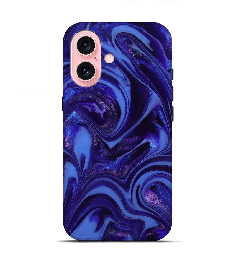 iPhone 16 ResinArt Live Edge Phone Case - Kathie (Purple, 811809)