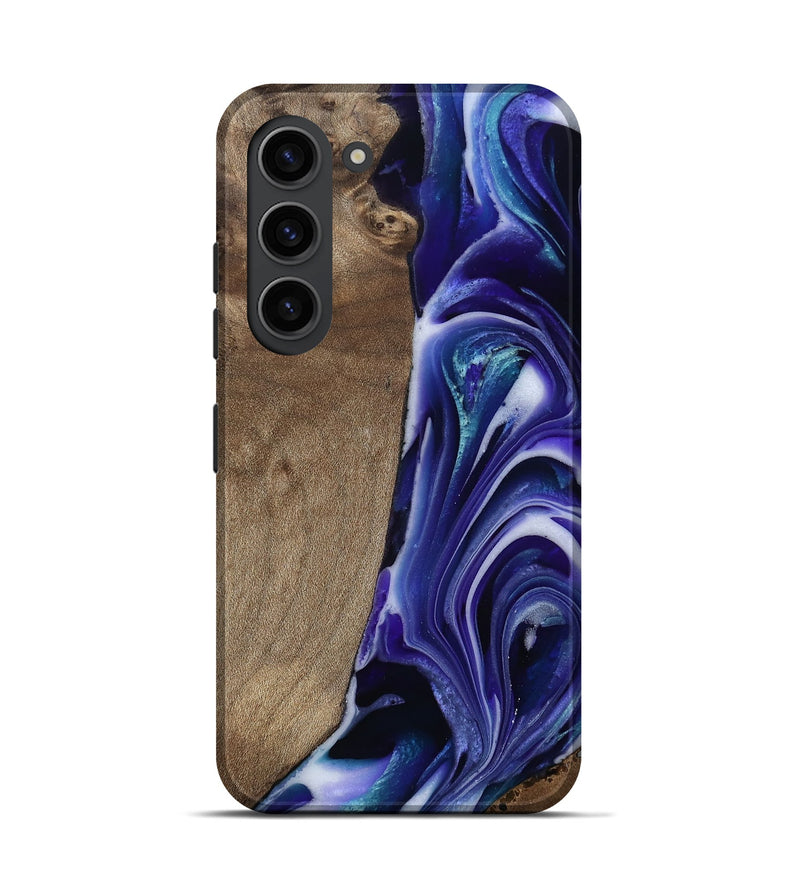 Galaxy S23 Wood Live Edge Phone Case - Cayla (Purple, 811816)