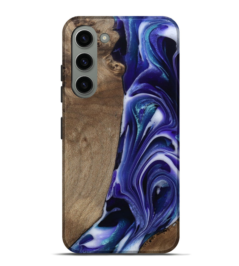 Galaxy S23 Plus Wood Live Edge Phone Case - Cayla (Purple, 811816)