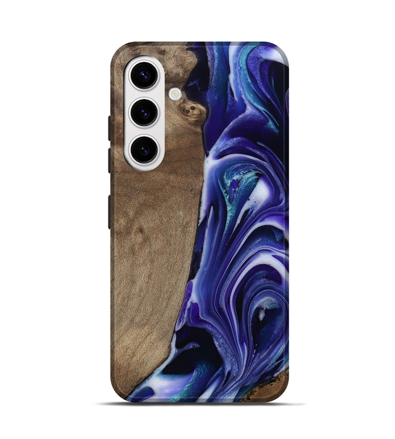 Galaxy S25 Wood Live Edge Phone Case - Cayla (Purple, 811816)