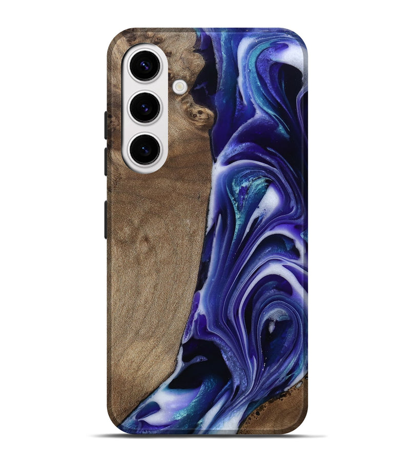 Galaxy S25 Plus Wood Live Edge Phone Case - Cayla (Purple, 811816)