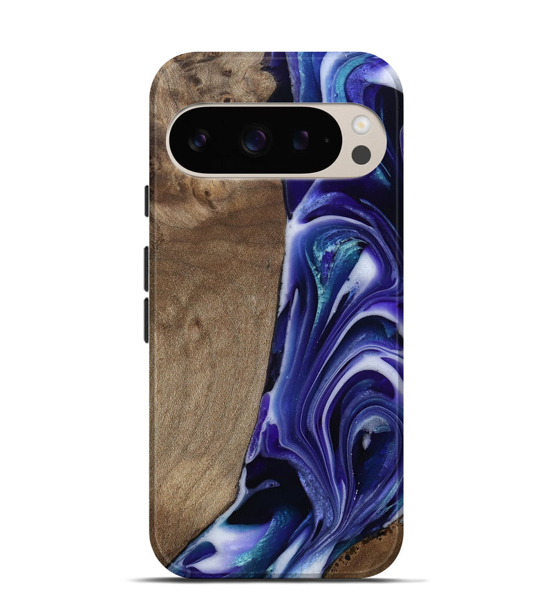 Pixel 9 Wood Live Edge Phone Case - Cayla (Purple, 811816)