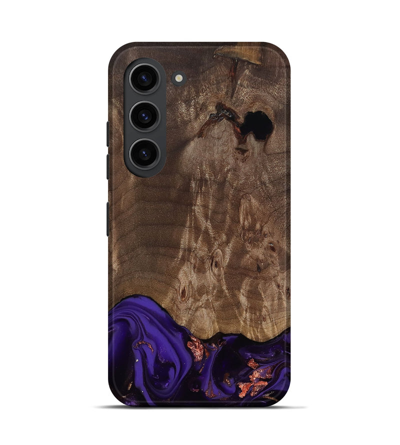 Galaxy S23 Wood Live Edge Phone Case - Nan (Purple, 811819)