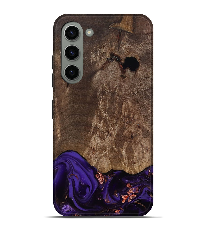 Galaxy S23 Plus Wood Live Edge Phone Case - Nan (Purple, 811819)