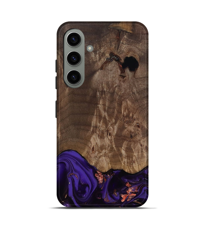 Galaxy S24 Wood Live Edge Phone Case - Nan (Purple, 811819)