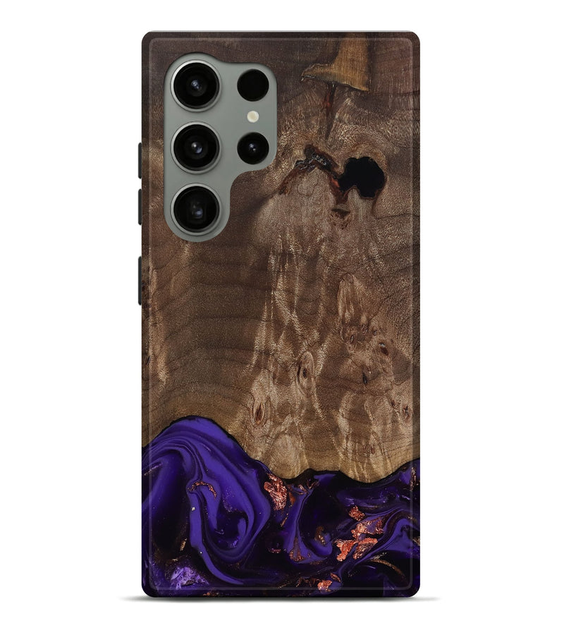 Galaxy S24 Ultra Wood Live Edge Phone Case - Nan (Purple, 811819)