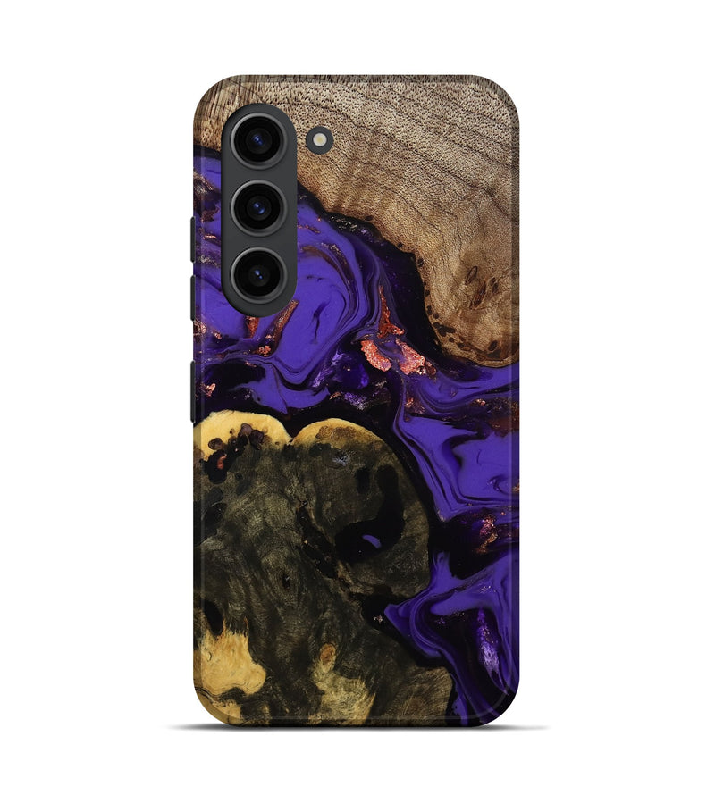 Galaxy S23 Wood Live Edge Phone Case - Erwin (Purple, 811821)