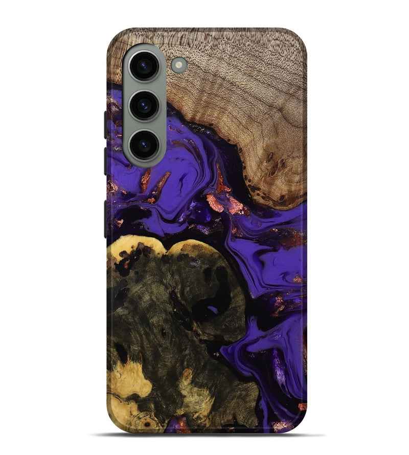 Galaxy S23 Plus Wood Live Edge Phone Case - Erwin (Purple, 811821)