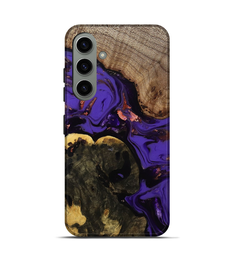 Galaxy S24 Wood Live Edge Phone Case - Erwin (Purple, 811821)