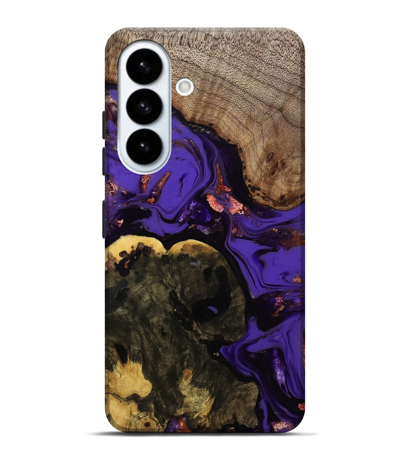 Galaxy S26 Plus Wood Live Edge Phone Case - Erwin (Purple, 811821)