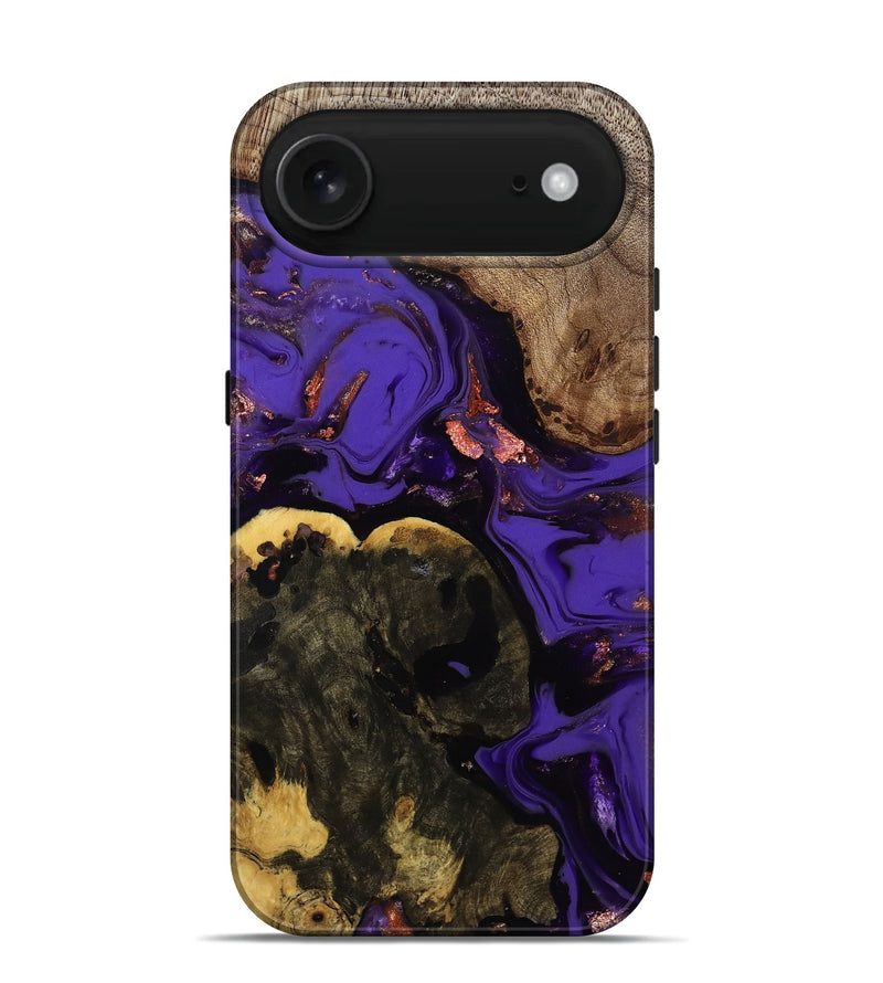 iPhone 17 Air Wood Live Edge Phone Case - Erwin (Purple, 811821)
