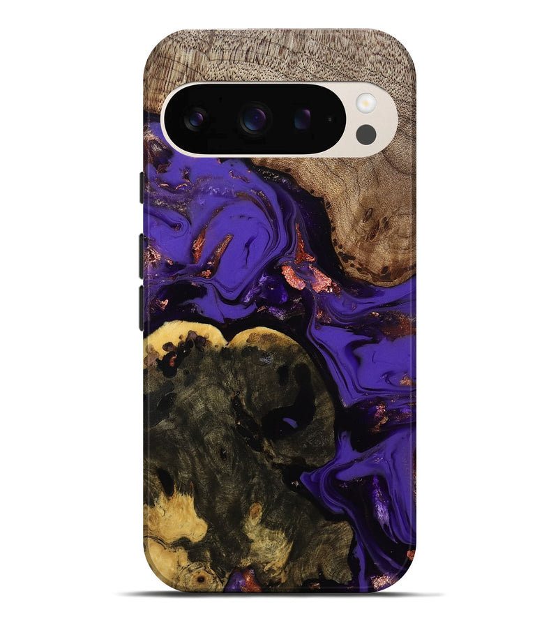 Pixel 10 Pro XL Wood Live Edge Phone Case - Erwin (Purple, 811821)