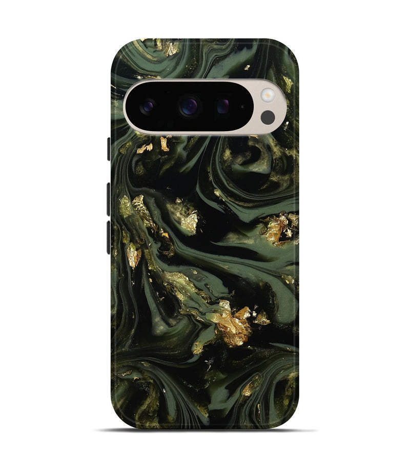 Pixel 10 Pro ResinArt Live Edge Phone Case - Duke (Green, 811823)