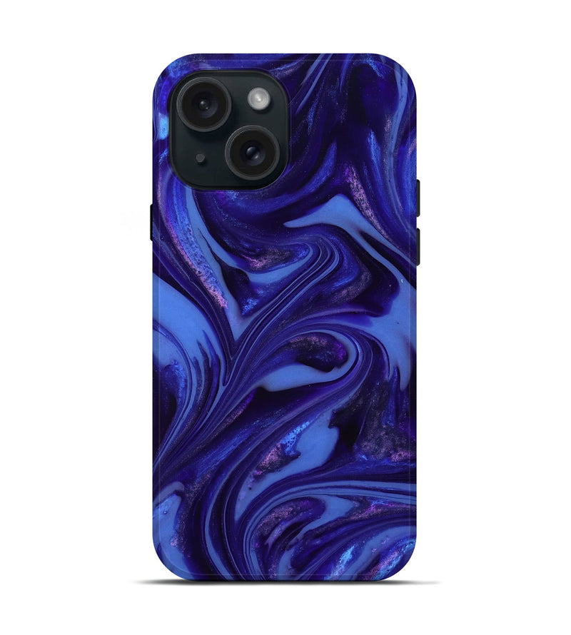 iPhone 15 ResinArt Live Edge Phone Case - Cal (Purple, 811831)
