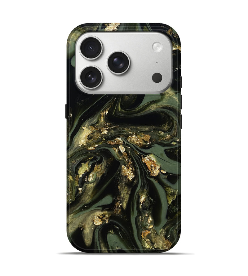 iPhone 17 Pro ResinArt Live Edge Phone Case - Nikki (Black & White, 811833)