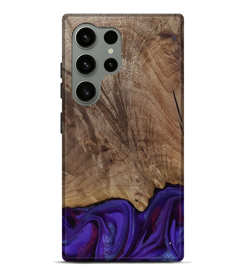 Galaxy S24 Ultra Wood Live Edge Phone Case - Jadiel (Purple, 811835)