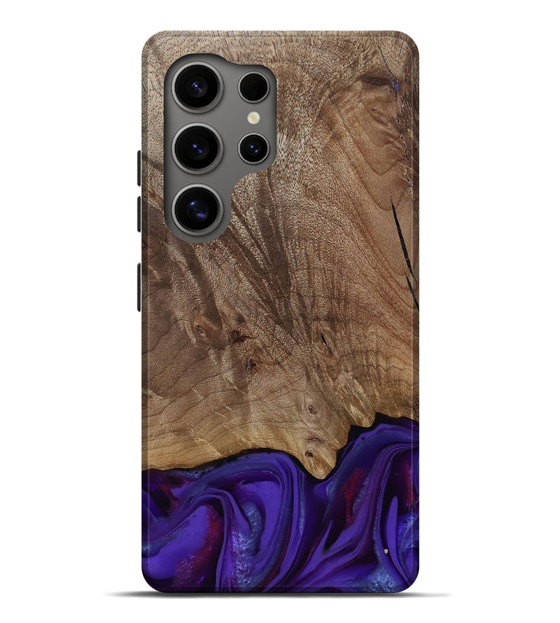 Galaxy S25 Ultra Wood Live Edge Phone Case - Jadiel (Purple, 811835)