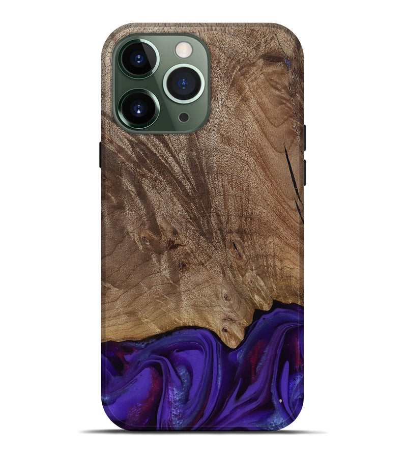 iPhone 13 Pro Max Wood Live Edge Phone Case - Jadiel (Purple, 811835)