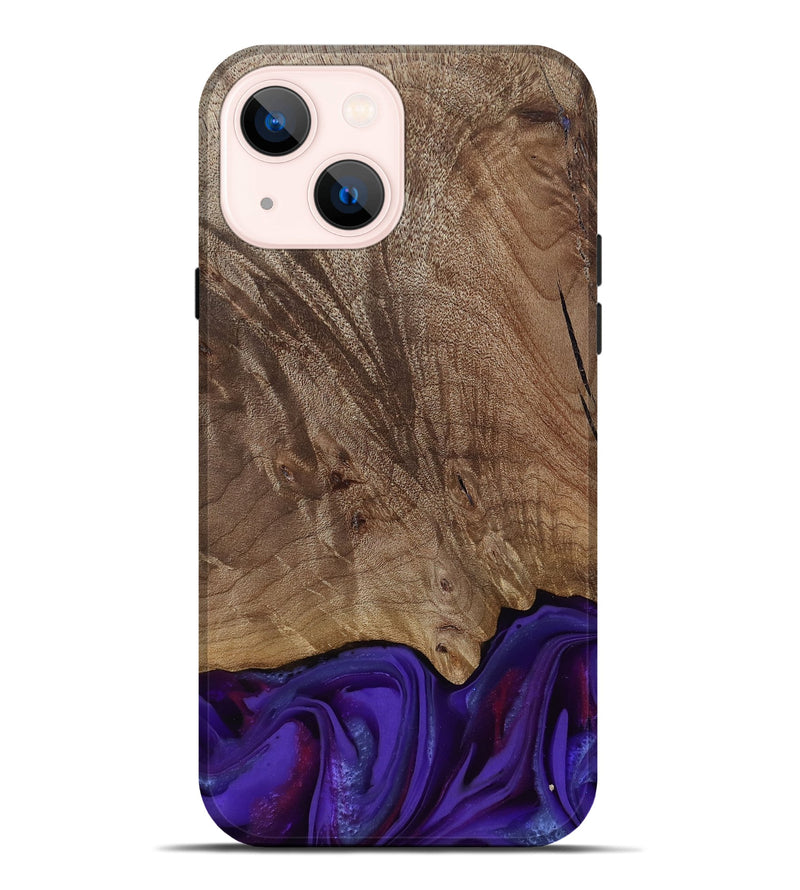 iPhone 14 Plus Wood Live Edge Phone Case - Jadiel (Purple, 811835)