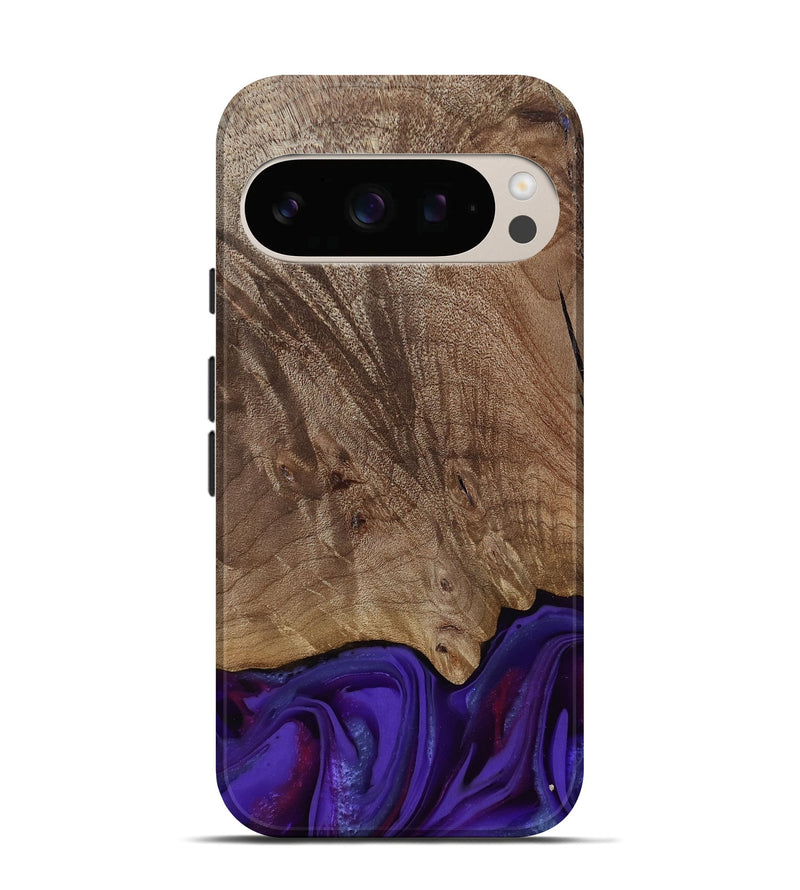 Pixel 10 Pro Wood Live Edge Phone Case - Jadiel (Purple, 811835)