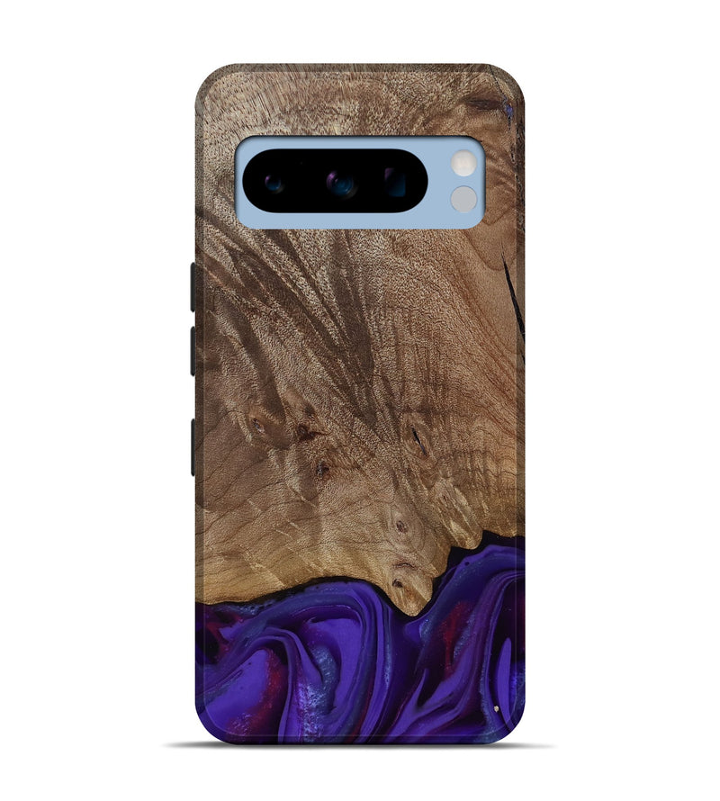 Pixel 8 Pro Wood Live Edge Phone Case - Jadiel (Purple, 811835)