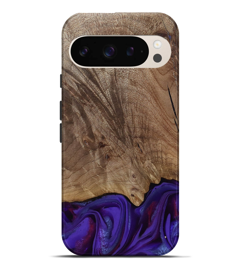 Pixel 9 Pro XL Wood Live Edge Phone Case - Jadiel (Purple, 811835)