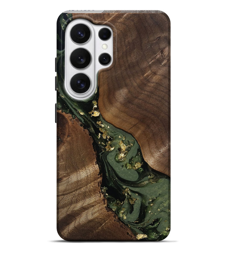 Galaxy S26 Ultra Wood Live Edge Phone Case - Diamond (Green, 811836)